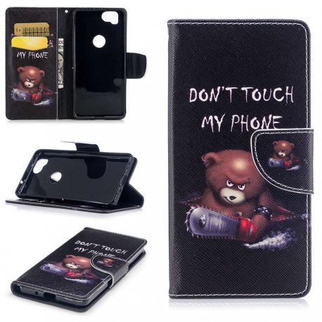 Funda Libro cuero Google Pixel 2 XL Soporte Dibujo Osito