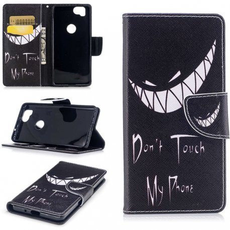 Funda Libro cuero Google Pixel 2 XL Soporte Dibujo Smile
