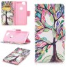 Funda Libro cuero Google Pixel 2 XL Soporte Dibujo Arbol