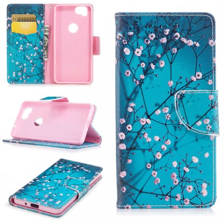 Funda Libro cuero Google Pixel 2 XL Soporte Dibujo Blosom