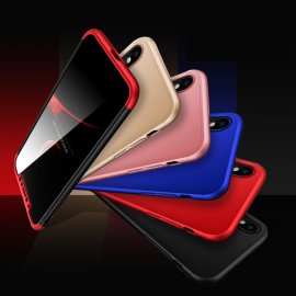 Carcasa iPhone X 3 en 1 con cristal templado Run