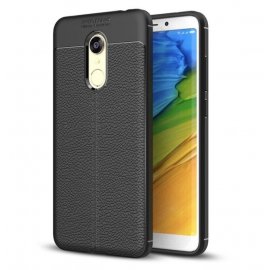 Funda Xiaomi Redmi 5 Plus Tpu Cuero 3D Negra