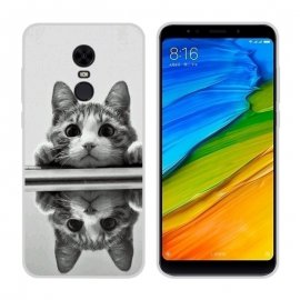 Funda Xiaomi Redmi 5 Plus Gel Dibujo Gatito
