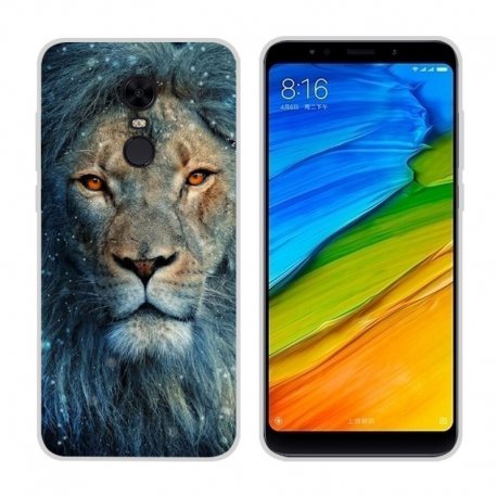 Funda Xiaomi Redmi 5 Plus Gel Dibujo Leon