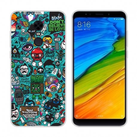 Funda Xiaomi Redmi 5 Plus Gel Dibujo Geek