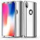 Funda Iphone X Aluminio 360 Completa Gris Plata