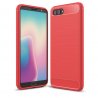 Funda Honor View 10 Gel Hybrida Cepillada Roja