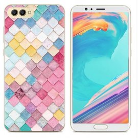 Funda Honor View 10 Gel Dibujo Cristales