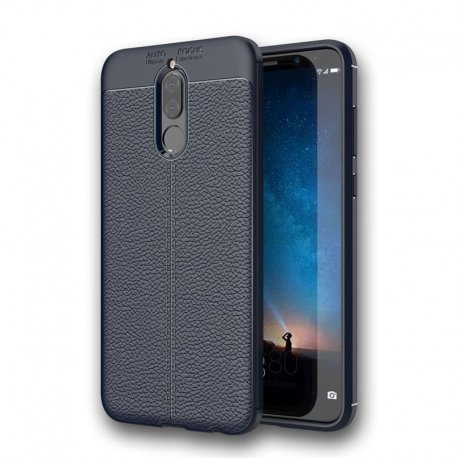Funda Huawei Mate 10 Lite Tpu Cuero 3D Azul