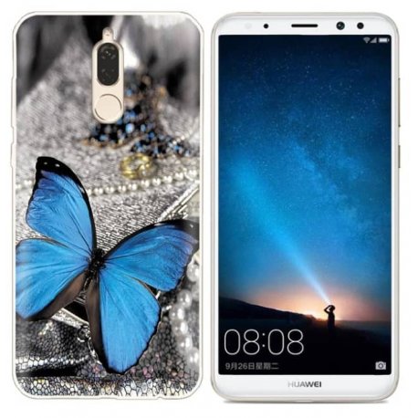 Funda Huawei Mate 10 Lite Gel Dibujo Mariposa