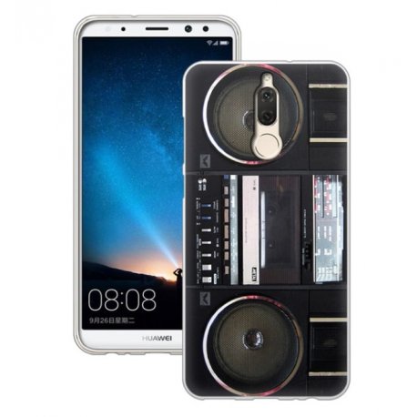 Funda Huawei Mate 10 Lite Gel Dibujo Radio Cassette