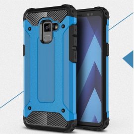 Funda Galaxy A8 2018 Shock Resistante Azul