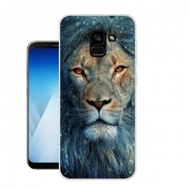 Funda Samsung Galaxy A8 2018 Gel Dibujo Leon
