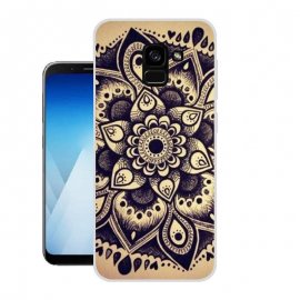 Funda Samsung Galaxy A8 2018 Gel Dibujo Flor