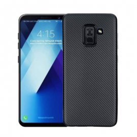Funda Samsung Galaxy A8 2018 Gel Carbono Negra