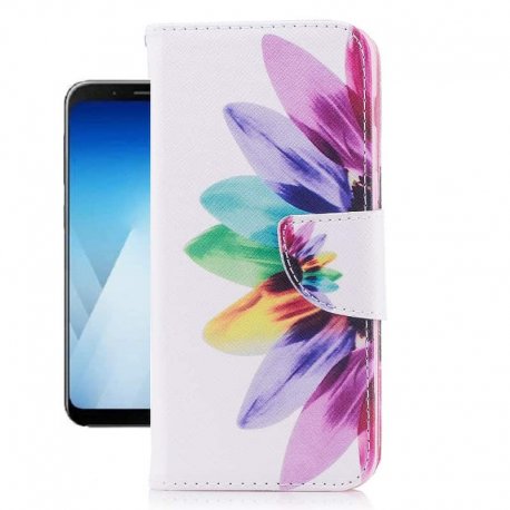Funda Libro Samsung Galaxy A8 2018 Plumas