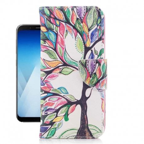 Funda Libro Samsung Galaxy A8 2018 Arbol