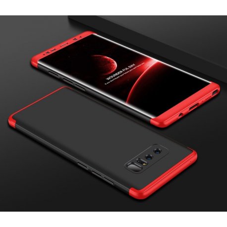 Funda 360 Samsung Galaxy Note 8 Negra y Roja