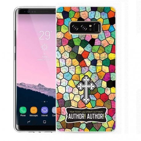 Funda Samsung Galaxy Note 8 Gel Dibujo Cruz