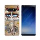 Funda Samsung Galaxy Note 8 Gel Dibujo Gato Loco