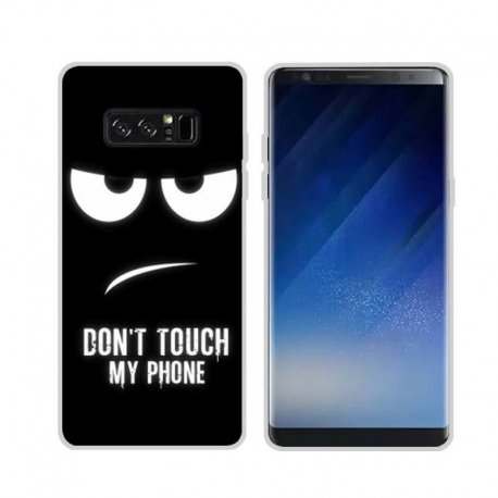 Funda Samsung Galaxy Note 8 Gel Dibujo Enfadado