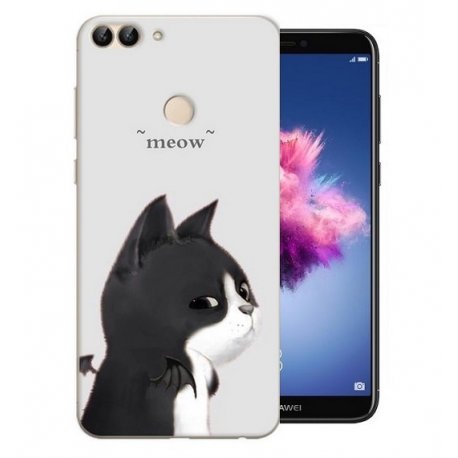 Funda Huawei P Smart Gel Dibujo Miau