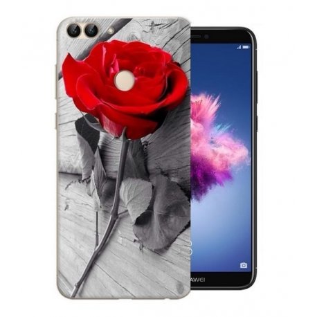 Funda Huawei P Smart Gel Dibujo Rosa