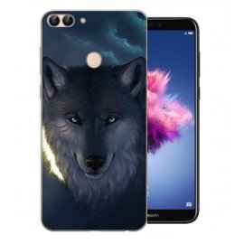 Funda Huawei P Smart Gel Dibujo Lobo