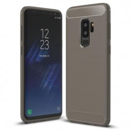 Funda Samsung Galaxy S9 Plus Gel Hybrida Cepillada Gris