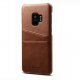 Carcasa Samsung Galaxy S9 Cuero Marron Oscuro