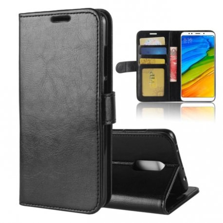 Funda Libro Xiaomi Redmi 5 Plus Soporte Negra