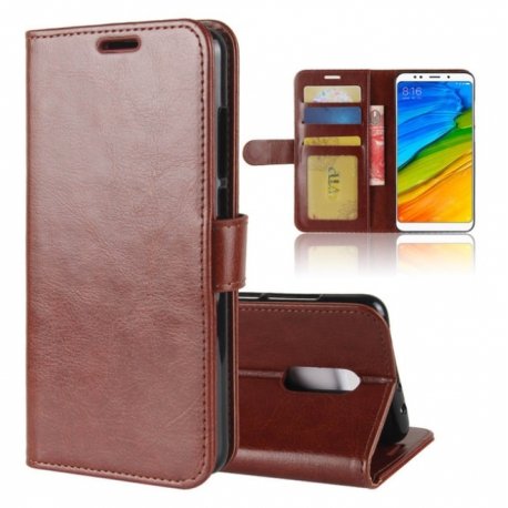 Funda Libro Xiaomi Redmi 5 Plus Soporte Marron