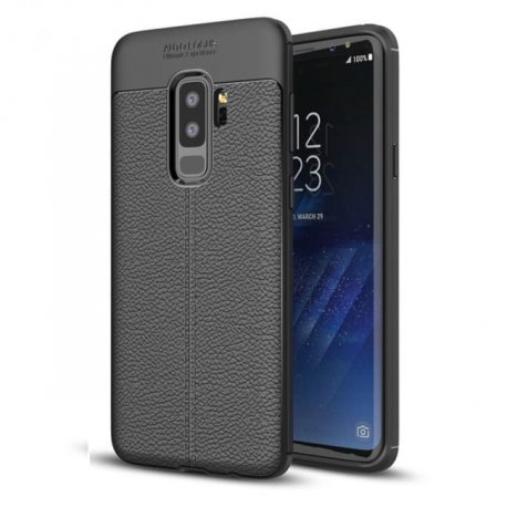 Funda Samsung Galaxy S9 Plus Gel Cuero 3D Negra