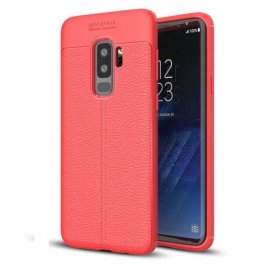 Funda Samsung Galaxy S9 Plus Gel Cuero 3D Roja