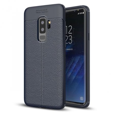 Funda Samsung Galaxy S9 Plus Gel Cuero 3D Azul