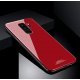 Funda Samsung Galaxy S9 Plus Silicone con trasera Cristal Templado Rojo