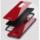 Funda Samsung Galaxy S9 Plus Silicone con trasera Cristal Templado Rojo