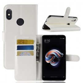 Funda Libro Xiaomi Redmi Note 5 Soporte Blanca