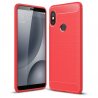 Funda Xiaomi Redmi Note 5 Pro Tpu Cuero 3D Roja