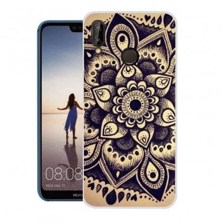 Funda Huawei P20 Lite Gel Dibujo Flor