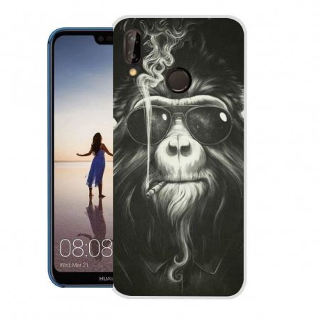 Funda Huawei P20 Lite Gel Dibujo Mono