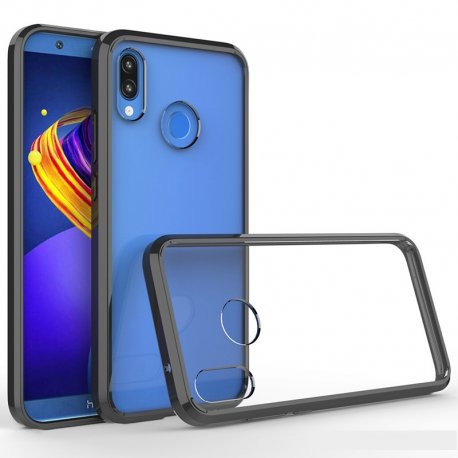 Funda Huawei P20 Lite Hybrid Transparente con bordes Negro