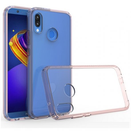 Funda Huawei P20 Lite Hybrid Transparente con bordes Rosa