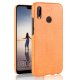 Carcasa Huawei P20 Lite Cuero Estilo Croco Naranja