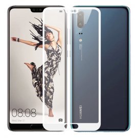 Protector Pantalla Cristal Templado Premium Huawei P20 Blanco