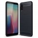 Funda Huawei P20 Gel Hybrida Cepillada Negra