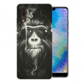 Funda Huawei P20 Gel Dibujo Mono