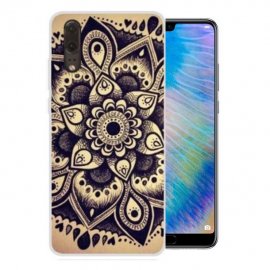 Funda Huawei P20 Gel Dibujo Flor