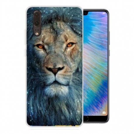 Funda Huawei P20 Gel Dibujo Leon