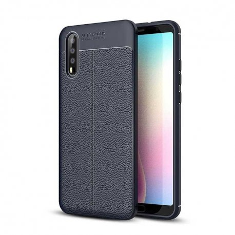 Funda Huawei P20 Pro Tpu Cuero 3D Azul